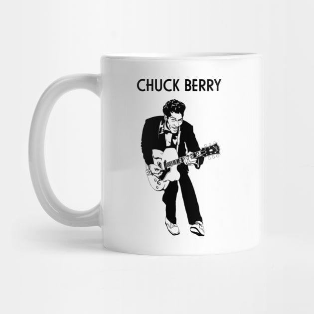 Chuck Berry with Guitar by TheMusicFav